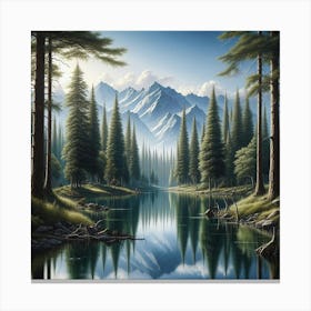 Mountain Lake 62 Canvas Print