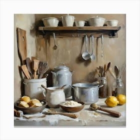 Vintage farmhouse kitchen #5 Canvas Print