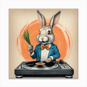 Bunny Dj 1 Canvas Print