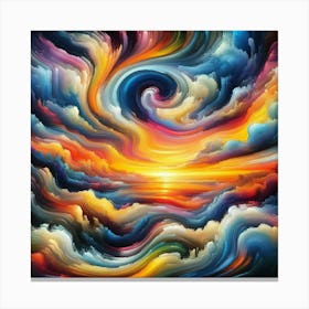 Abstract Painting Canvas Print