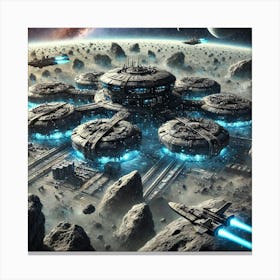 A Detailed Depiction Of Kuiper Belt Strongholds, S Canvas Print