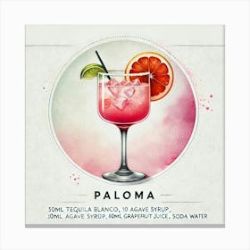 Paloma Cocktail Illustration Corrected Toile