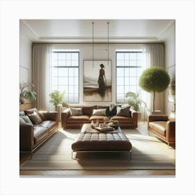 Modern Living Room 31 Canvas Print