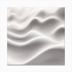 White wave, Abstract Canvas Print