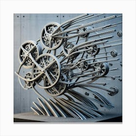 Kinetic Sculpture With Moving Parts (4) Canvas Print