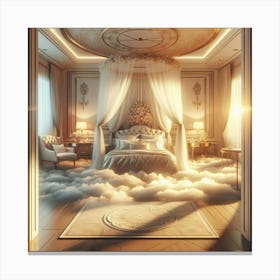 Cloud Bedroom Canvas Print