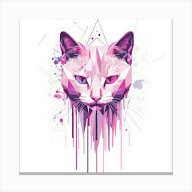 Cat.Generated AI. Wall Art Print Toile