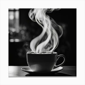 Steaming Cup Of Coffee 12 Canvas Print