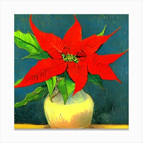 Poinsetta Canvas Print