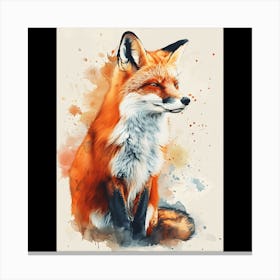 Fox Painting Canvas Print