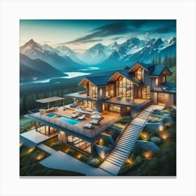 Mountain House Canvas Print