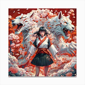 wolfs Asian Muse Canvas Print