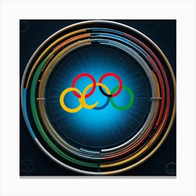 Olympic Rings 2 Canvas Print