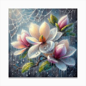 Magnolia Flowers Canvas Print