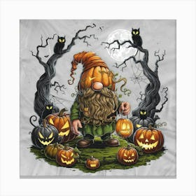 Halloween Gnome Canvas Print