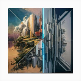 Futuristic Cityscape 6 Canvas Print