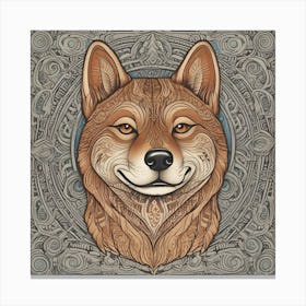 Shiba Inu 70 Canvas Print