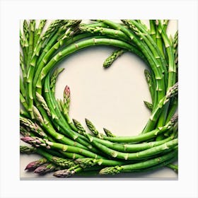 Asparagus Wreath Canvas Print