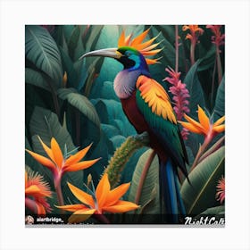 Bird Of Paradise Canvas Print