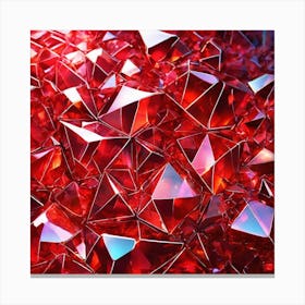 Red Diamonds Canvas Print