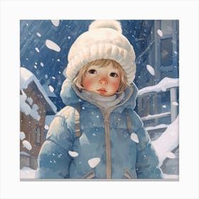 Snow Girl Canvas Print