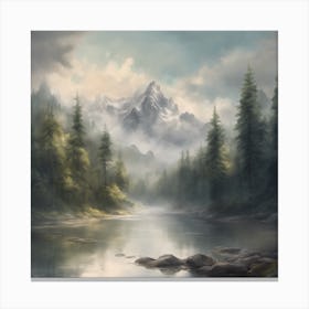 Mountain Lake Canvas Print