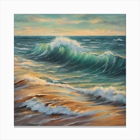 Waves On The Horizon Art Print Canvas Print