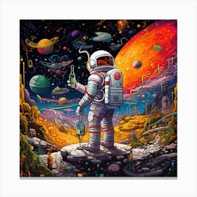 Space Man Canvas Print