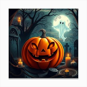 Halloween Pumpkin Canvas Print