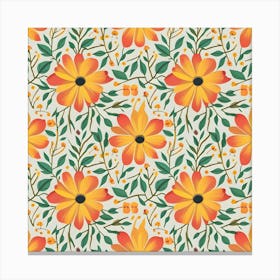 Floral Pattern 33 Canvas Print