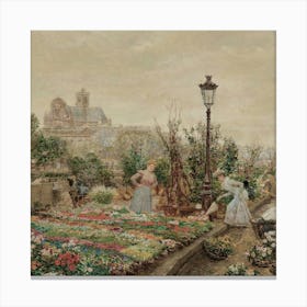 Flower Market 212 Canvas Print