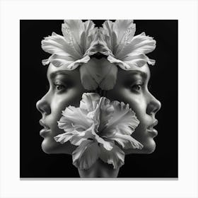 Flower Portrait Canvas Print