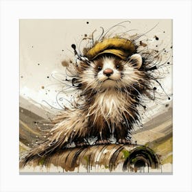 Ferret 12 Canvas Print