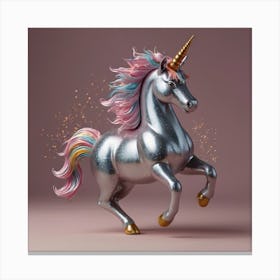 Unicorn 3d Illustration Canvas Print