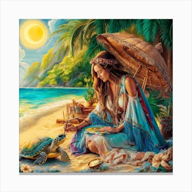 Hawaiian Artist Canvas Print