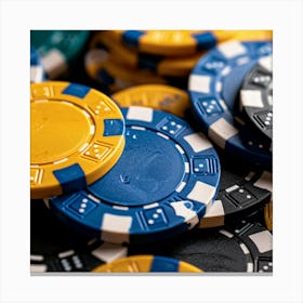 Poker Chips 1 Canvas Print