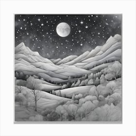 Snowy Landscape Canvas Print