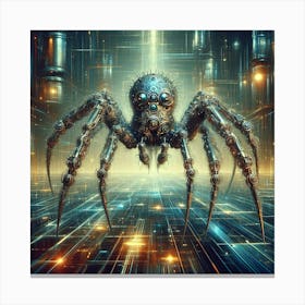 Spider In The City Canvas Print