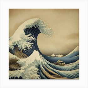 Great Wave Off Kanagawa 13 Canvas Print