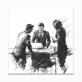 A Task Delegation Hand Drawn Sketch Illustration 1718669447 1 Canvas Print