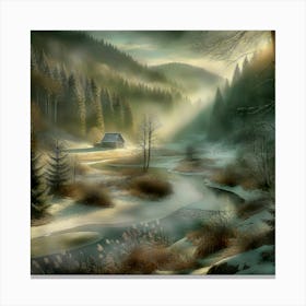 Winter In The Woods Canvas Print