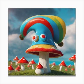 Mushroom Hat Canvas Print