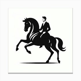 A man riding a horse 12 Canvas Print