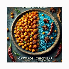 A Beautifully Plated Dish Called Cascade Spiced Ch Canvas Print