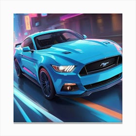 Ford Mustang Gt 4 Leinwandbild