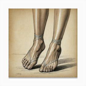 Bare Feet Canvas Print