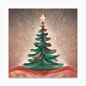 Christmas Tree, Christmas Tree, Christmas vector art, Vector Art, Christmas art  Canvas Print