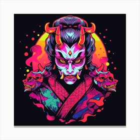 Samurai Demon Canvas Print