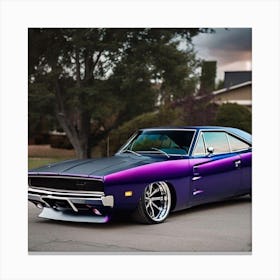 Purple Charger Canvas Print