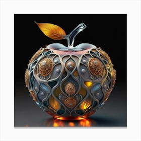 The glass apple an intricate design that adds to its exquisite appeal. Canvas Print